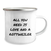 Rottweiler Dog Lover's Camping Mug - Funny Quote Gifts from Friends to Family - Image 2